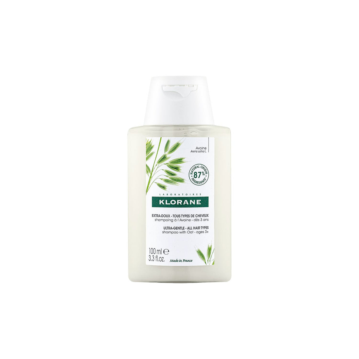 Klorane Shampooing au lait d'avoine (100 ml)