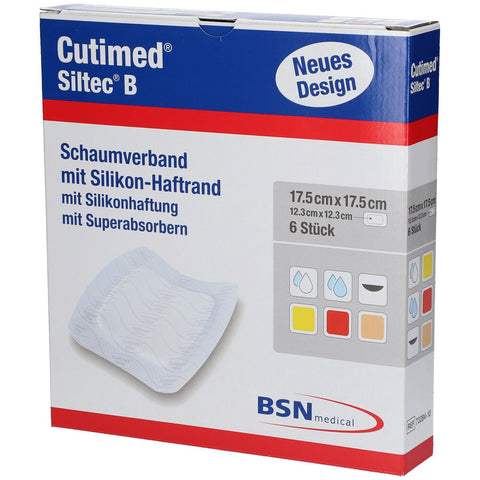 Cutimed Siltec B 17,5 x 17,5 cm (6 pièces)