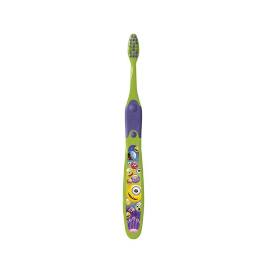 Elgydium Kids Emoji brosse à dents 7-12 ans vert (1 pièce)