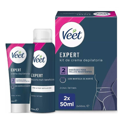 Veet Expert Haarentfernungscreme-Kit für den Intimbereich