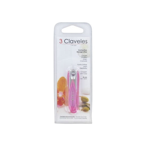 3 Claveles Nagelschere rosa 6 cm