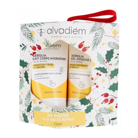 Alvadiem Xerolia Feuchtigkeitsspendende Körpermilch + Xerolia Duschgel mit Überfettung