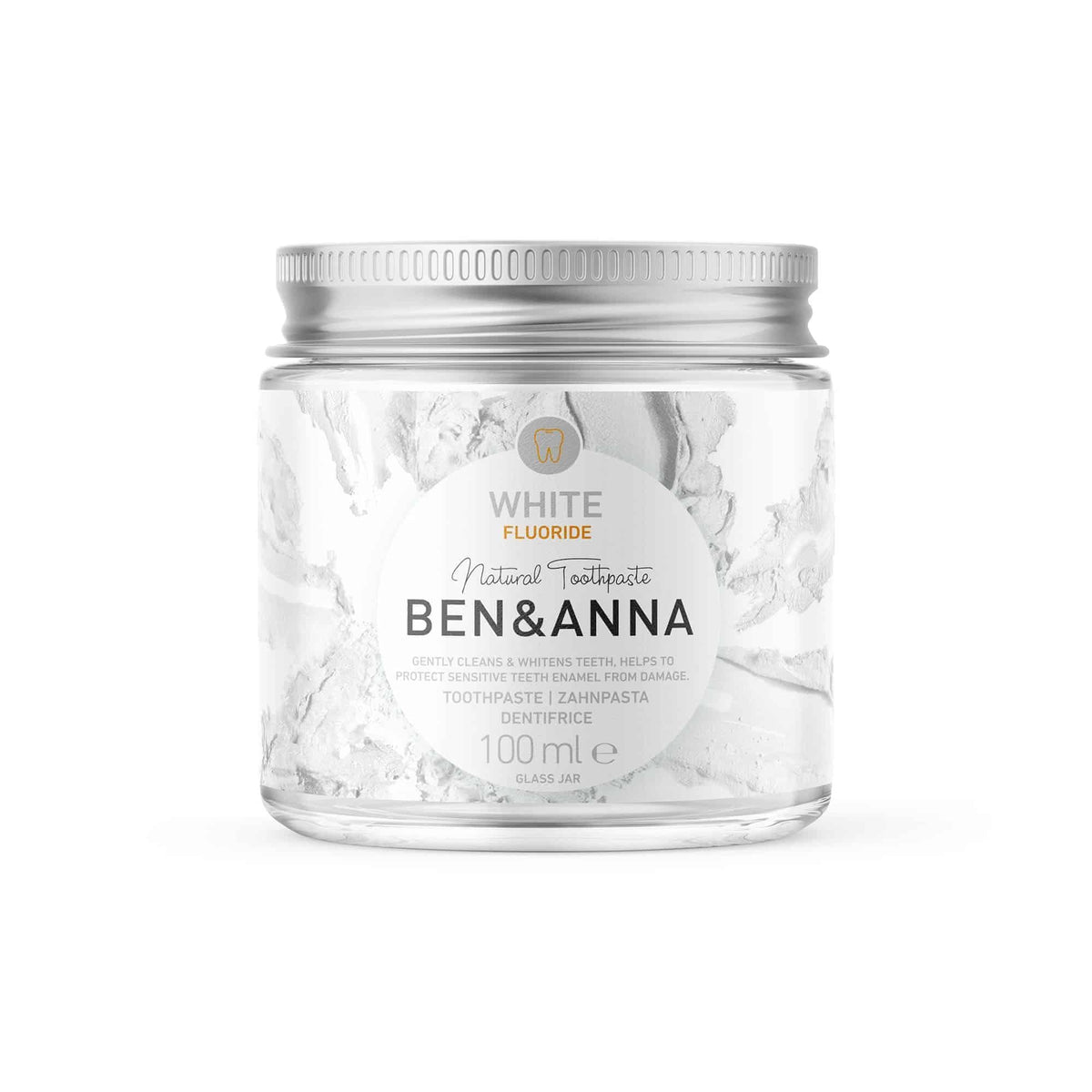 Ben & Anna Dentifrice White avec fluor (100 ml)