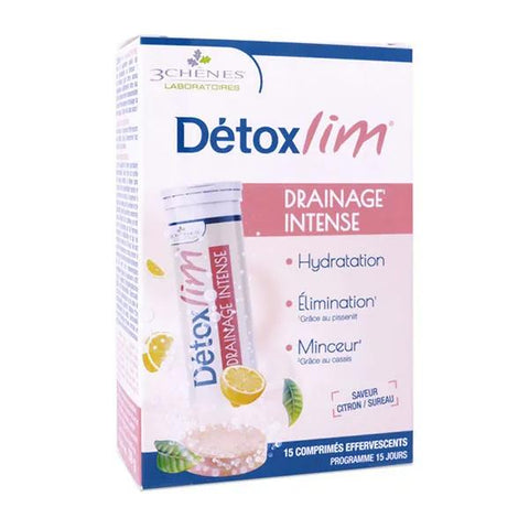 3 Chênes Détoxlim Intense Drainage Lemon Elderberry 15 tablets