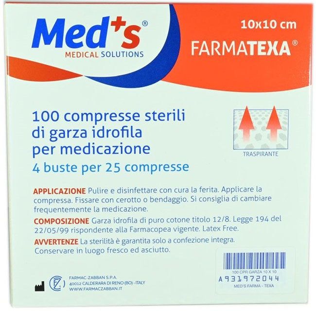 GARZA MEDS 2/8 10x10 cm (100 pièces)