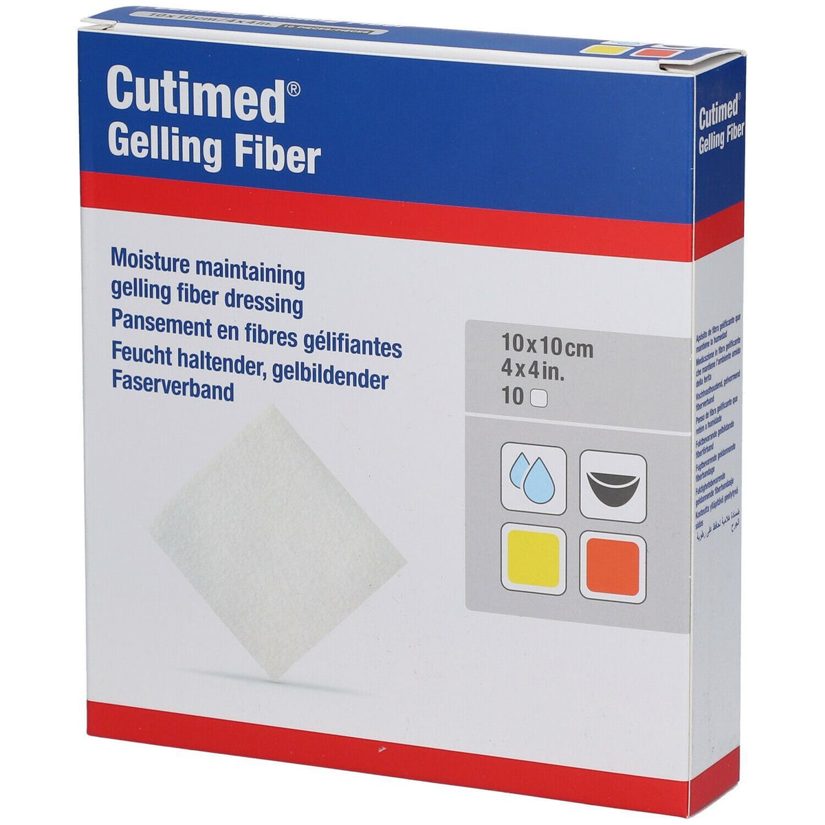 Cutimed® Gelling Fiber 10 x 10 cm — 10 pièces