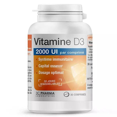 3C Pharma Vitamine D3 30 comprimés