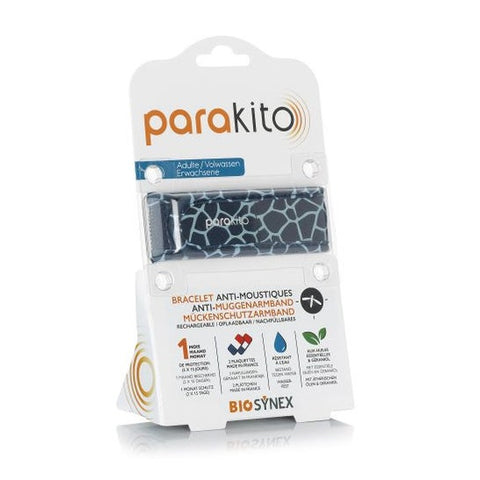 Parakito Bracelet Anti-Moustiques Rechargeable Adulte Girafe (1 unité)