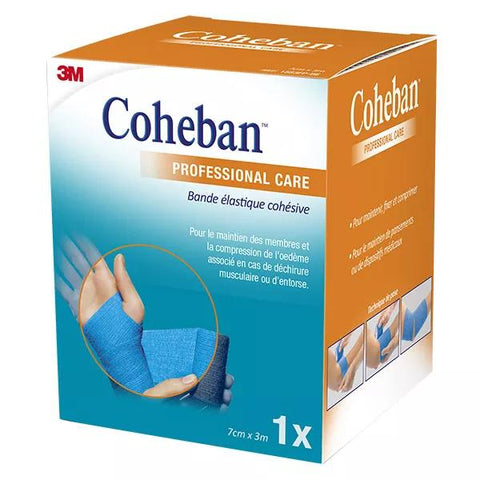 3M Coban Kohäsiver Verband Blau 70mm x 3m