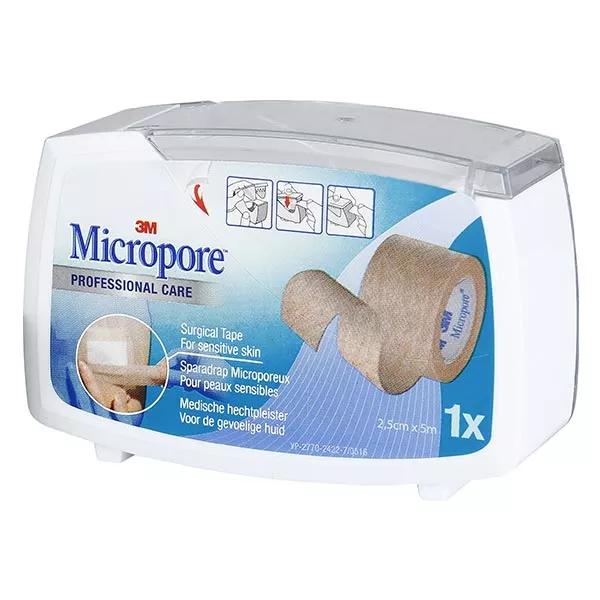 3M Micropore Sparadrap Microporeux Chair 25mm x 5m