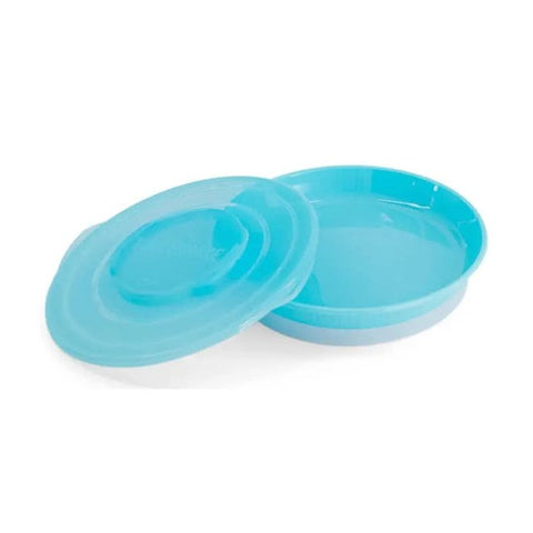 Assiette à gâteaux Twistshake Bleu +6 Mois 1 pièce