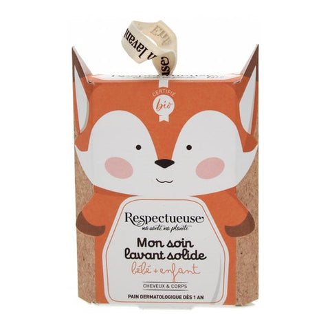 Respektvolle My Organic Baby + Kind feste Waschlotion (75 g)