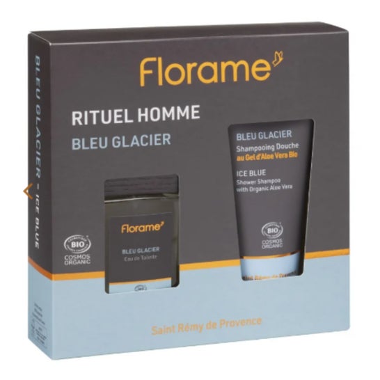 Florame Bleu Glacier Bio Coffret Edt + Shampoing Douche