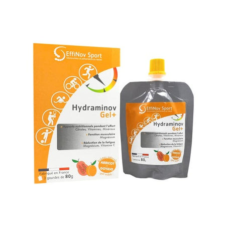 Effinov Sport Hydraminov Gel+ Abricot + Goyave 3x80g