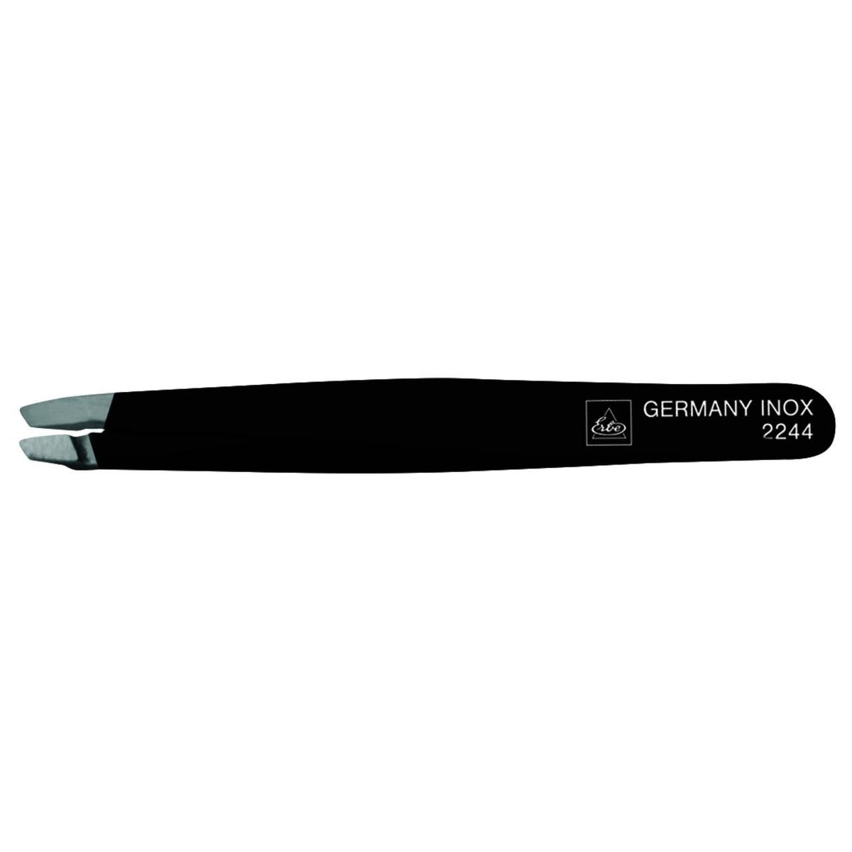 ERBE Pince à épiler color 9 cm inoxydable oblique noire (1 pièce)