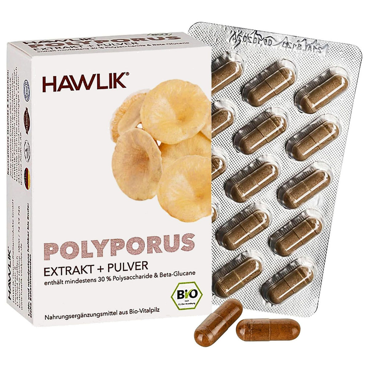 HAWLIK Bio Polyporus extrait + poudre gélules (60 gélules)