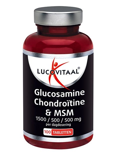 Lucovitaal® Glucosamine, Chondroïtine & MSM 1500/500/500 mg (100 comprimés)
