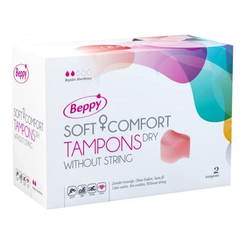 Beppy Tampons secs Soft Comfort sans bandelettes (2 pièces)