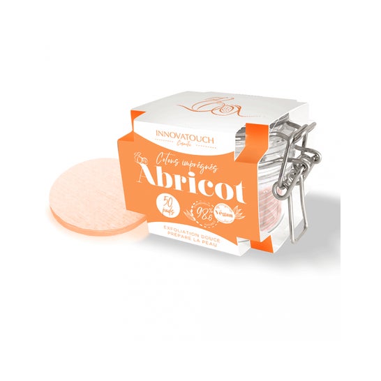 Innovatouch Cotons Imprégnés Abricot (50 pièces)