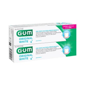GUM Original White Pâte Dentaire 2x75ml