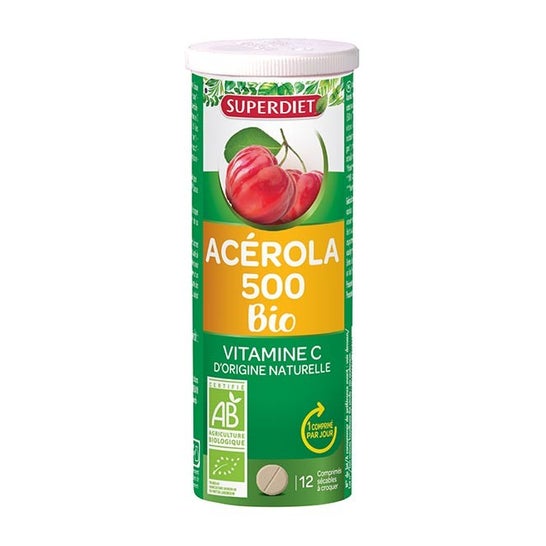 Superdiet Acerola Bio 500 Superd comprimés (12)