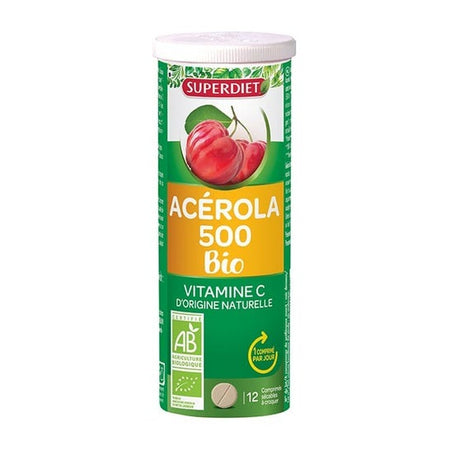 Superdiet Acerola Bio 500 Superd comprimés (12)
