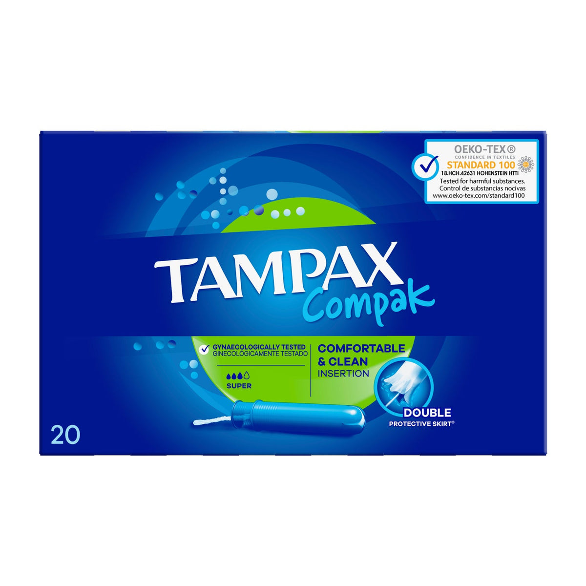 Tampax Compak Tampon Super (20 pièces)