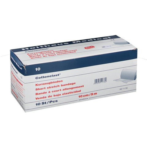 Cottonelast® bande à étirement court (10 cm x 5 m, 10 pièces)