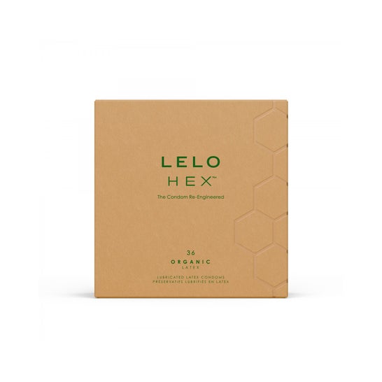 Lelo Hex Organic Latex 36 préservatifs lubrifiés en latex