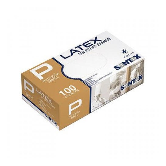 Santex Gants en latex sans poudre Small (100 pièces)