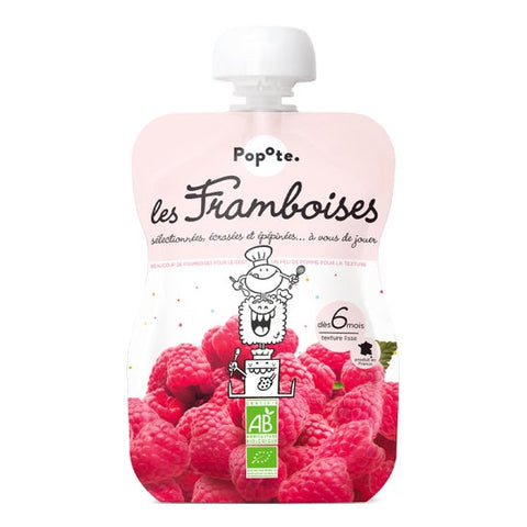 Popote Bio-Quetschbeutel Himbeere ab 6 Monaten 120g