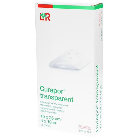 Curapor® transparent 10 cm x 25 cm stérile (25 pièces)