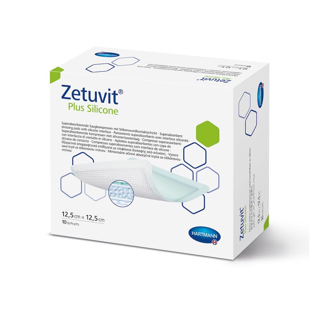 HARTMANN Zetuvit® Plus Silicone (10 pièces)