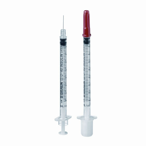 OMNICAN seringue à insuline 1 ml U40 avec aiguille 0,30 x 12 mm