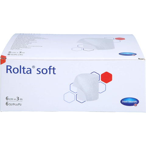 Rolta® soft Synthetikwattebinden 3 m x 6 cm (6 Stück)
