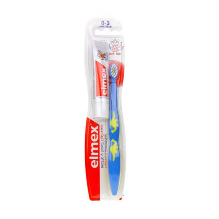 Elmex Brosse à dents souple pour enfant débutant (03 ans)