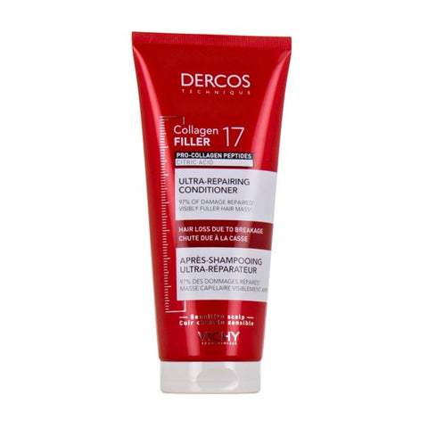 Vichy Dercos Ultra-Repairing Collagen 17 Filler Conditioner (200 ml)