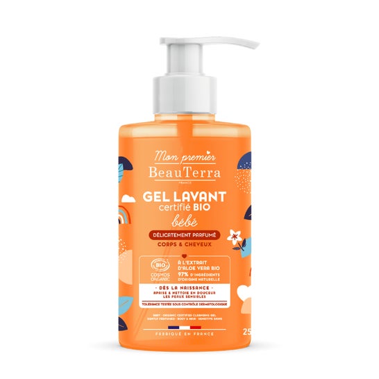 Beauterra Bébé Gel Nettoyant Délicatement Parfumé 750 ml