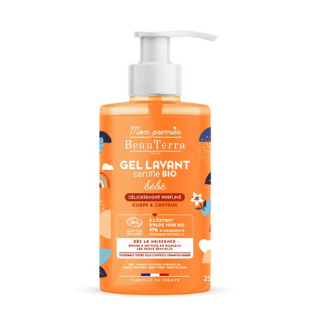 Beauterra Bébé Gel Nettoyant Délicatement Parfumé 750 ml
