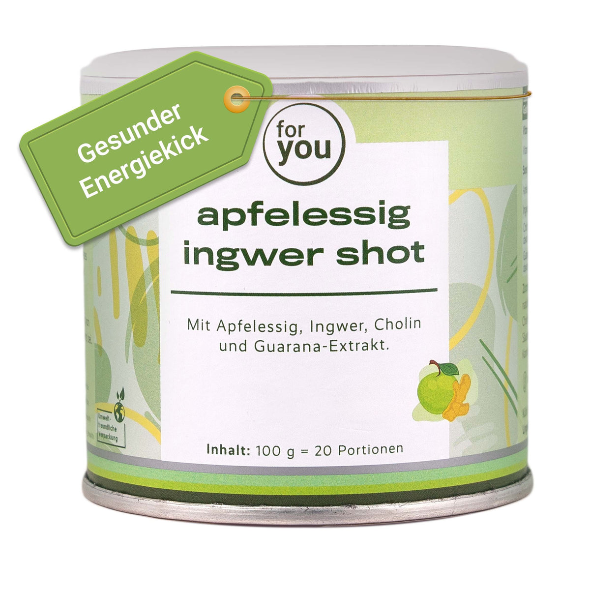 For You shot vinaigre de cidre et gingembre (100 g)