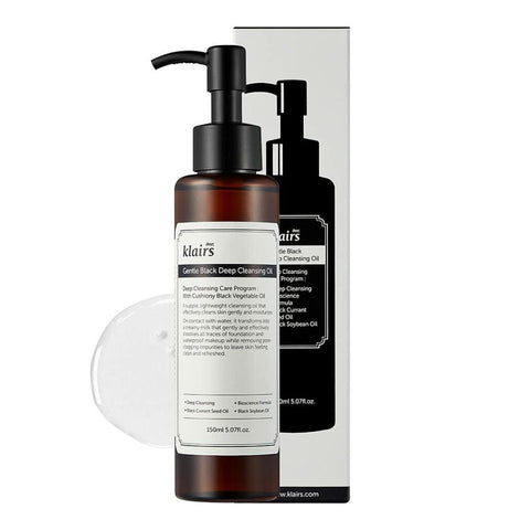 dear Klairs Gentle Black huile nettoyante en profondeur (150 ml)