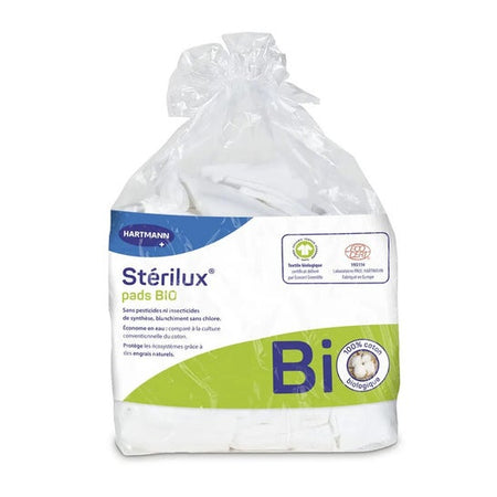 Sterilux Pads Bio 7,5x9,5 cm (160 pièces)