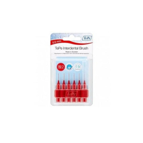 TePe Interdentalbürsten Angle Rot 0.5 mm 6 Bürsten