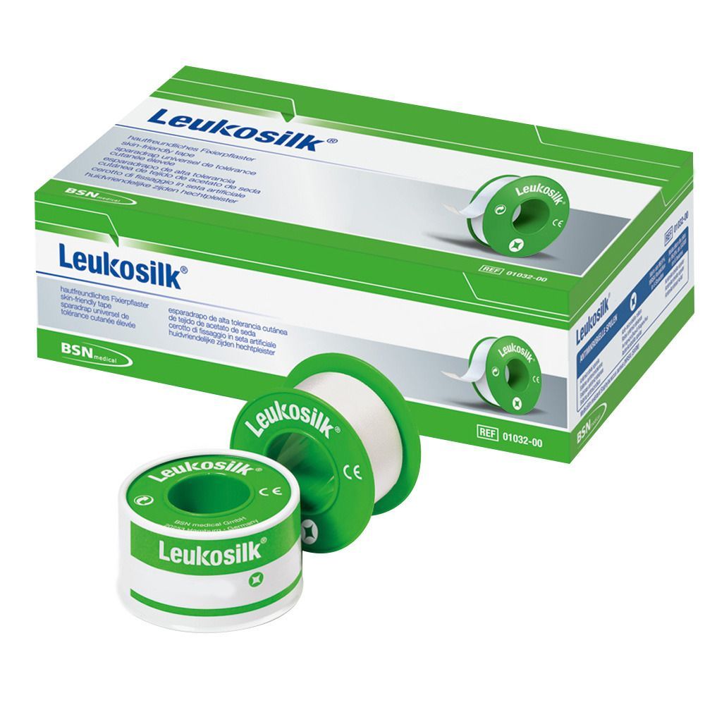 Leukosilk® 2,5 cm x 9,2 m (12 rouleaux)