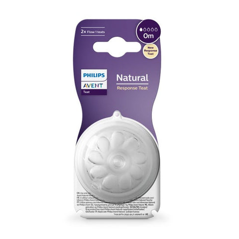 PHILIPS AVENT Natural Response silicone teat, flow rate 1 (2 pieces)