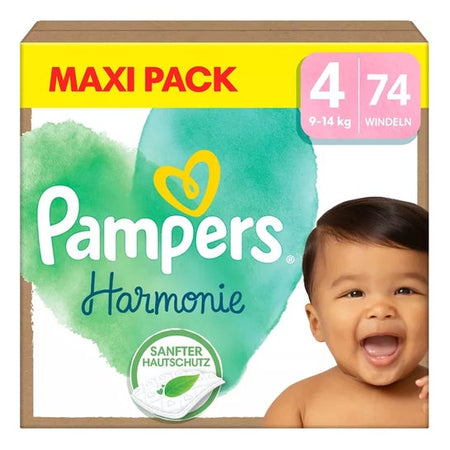 Pampers Harmonie Couches Maxipack Taille 4 9-14kg (74 pièces)