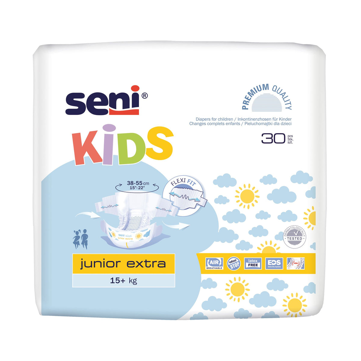 Seni Kids Junior Extra 15-30 kg (30 pièces)