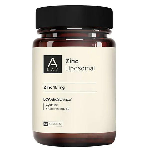 A-Lab Liposomales Zink 15 mg - Immunität, Haut, Haare, Sehkraft, Akne - 60 Kapseln