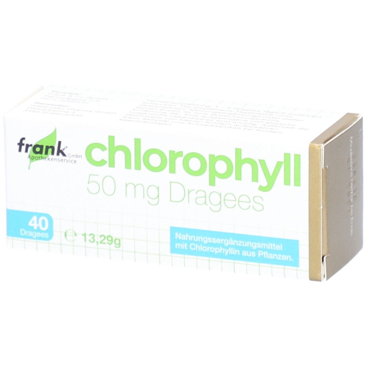 Chlorophyll 50 mg dragées (40 dragées)