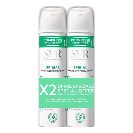 SVR Spirial Déodorant Spray Anti transpirant (2x75ml)